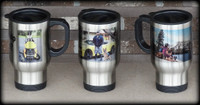Custom photo stainless steel travel mug 14 oz