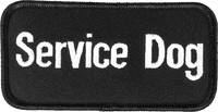 Working dog patch for harness and vest