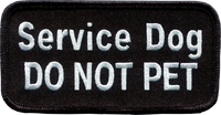 Working dog patch with bound edges