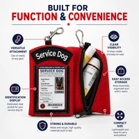 Service Dog harness ID card pouch