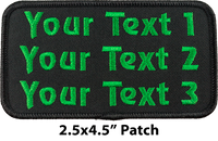 Embroidered name patch for working dogs