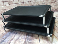 Elevated aluminum dog bed for large breeds