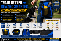 Durable Dog Training Bait Bag with D-Ring and Snap Hook