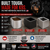 Aluminum Spill Proof k9 Water Bowl for Crates