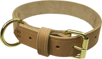 CaliberDog Brown Leather Collar