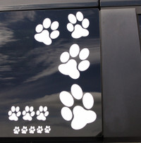 Dog Paw Decals