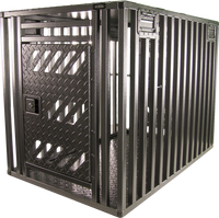 Powder Coated Double Ended Full Ventilation Dog Crate