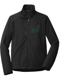 Personalized dog breed embroidered softshell jacket