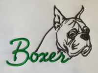 embroidered boxer graphic