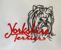 embroidered Yorkie Terrier graphic