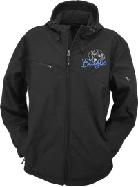 Waterproof dog breed embroidered jacket