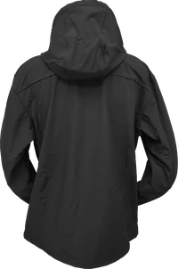 Windproof hooded jacket with dog breed embroidery
