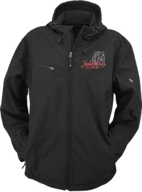 Personalized dog breed embroidered hooded softshell jacket