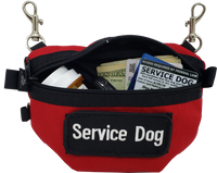 Service Dog Accessory Pouch with Zipper Closure