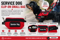 Clip-On Service Dog Storage Bag Made in USA