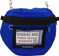 Large Service Dog Clip-On Bag with Identification Pocket