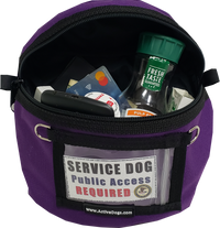 Service Dog Travel Storage Bag with ID Window