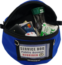 Clip-On Service Dog Vest Bag with Identification Window