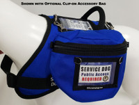 Service Dog Clip-on Large Bag w/ ID Window