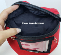 Service Dog ID Window Pouch with Zipper Closure