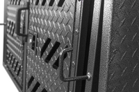 Powder coated dog transport crate