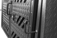 Powder coated dog transport crate