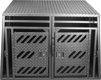 Powder coated aluminum 2 dog crate