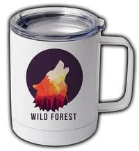 Personalized stainless steel coffee cup with custom photo