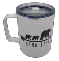 Custom logo coffee cup with personalized text