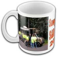 Personalized picture mug with custom lettering