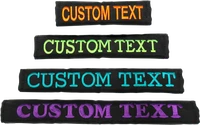 Custom embroidery chest strap cover for working dogs