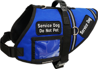 S&R style service dog vest with clear ID pocket
