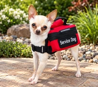 Small working dog backpack harness vest
