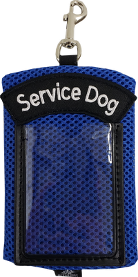 Spacer Mesh Clip-On Service Dog Zippered ID Pouch
