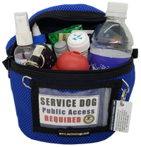 Service Dog Storage Bag with Clear ID Display Pocket