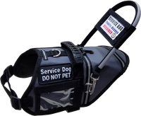 Service dog harness ID display pocket
