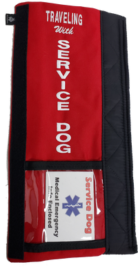 Medical Alert Service Dog Padded Seat Belt Cover