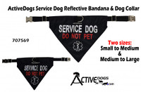 Service Dog Reflective Bandana Dog Collar