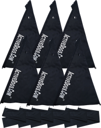 8 foot black collapsible IGP protection blind set of 6