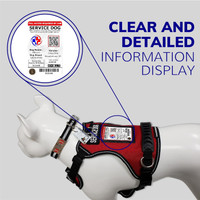 Laminated service dog ID card