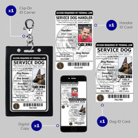 Registered service dog ID card
