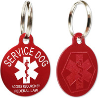 Aluminum service dog tag