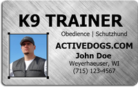 K9 Trainer ID Badge