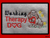 Therapy Dog Embroidered Graphic