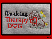 Working Therapy Dog embroidered hoodie