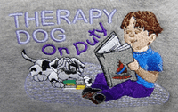 Therapy Dog Embroidered Graphic