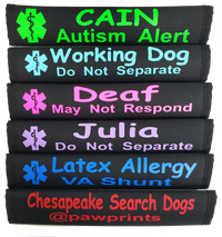 Custom medical alert seat belt cover