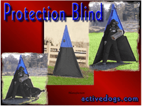 Lightweight dog sport protection blind