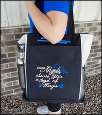 Dog Lover Tote Bag with Colorful Dog Graphic Design