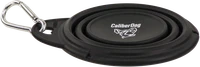 Collapsible travel dog bowl with carabiner